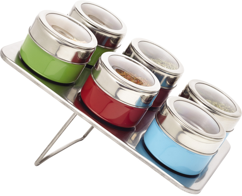 SET DE ESPECIEROS IMANTADOS CON BASE METALICA D108